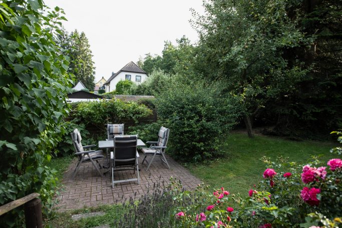 Ferienhaus Lotz - Essecke im Garten Ferienhaus Lotz - Essecke im Garten